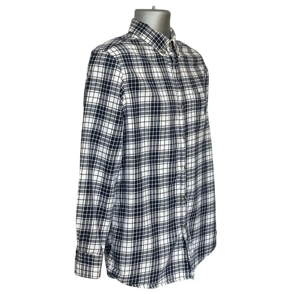 Chaps Men’s Plaid Flannel Button Down Shirts Size M Bundle of 2